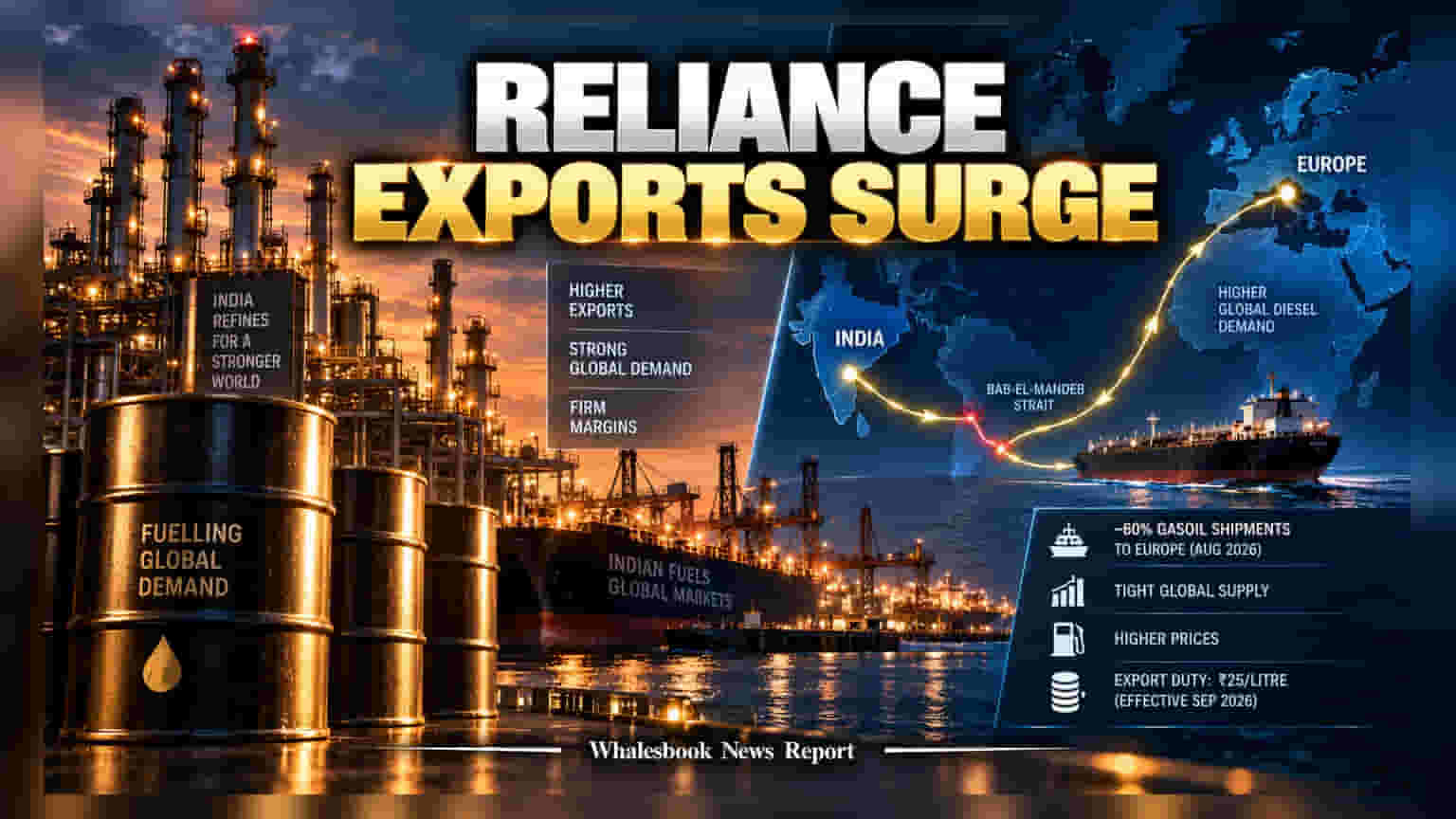 Indian Refiners Eye Europe Diesel Market, But Export Duties Bite