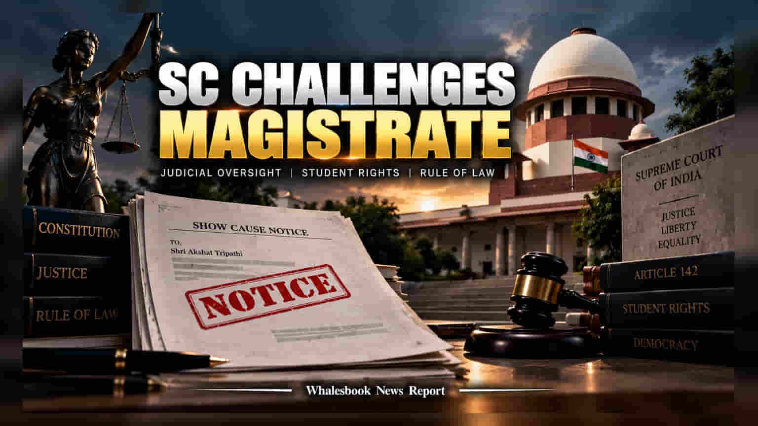 NEET-UG विद्यार्थ्याला नोटीस पाठवल्याने Supreme Court आक्रमक, ग्रेटर नोएडाच्या मॅजिस्ट्रेटला विचारला जाब