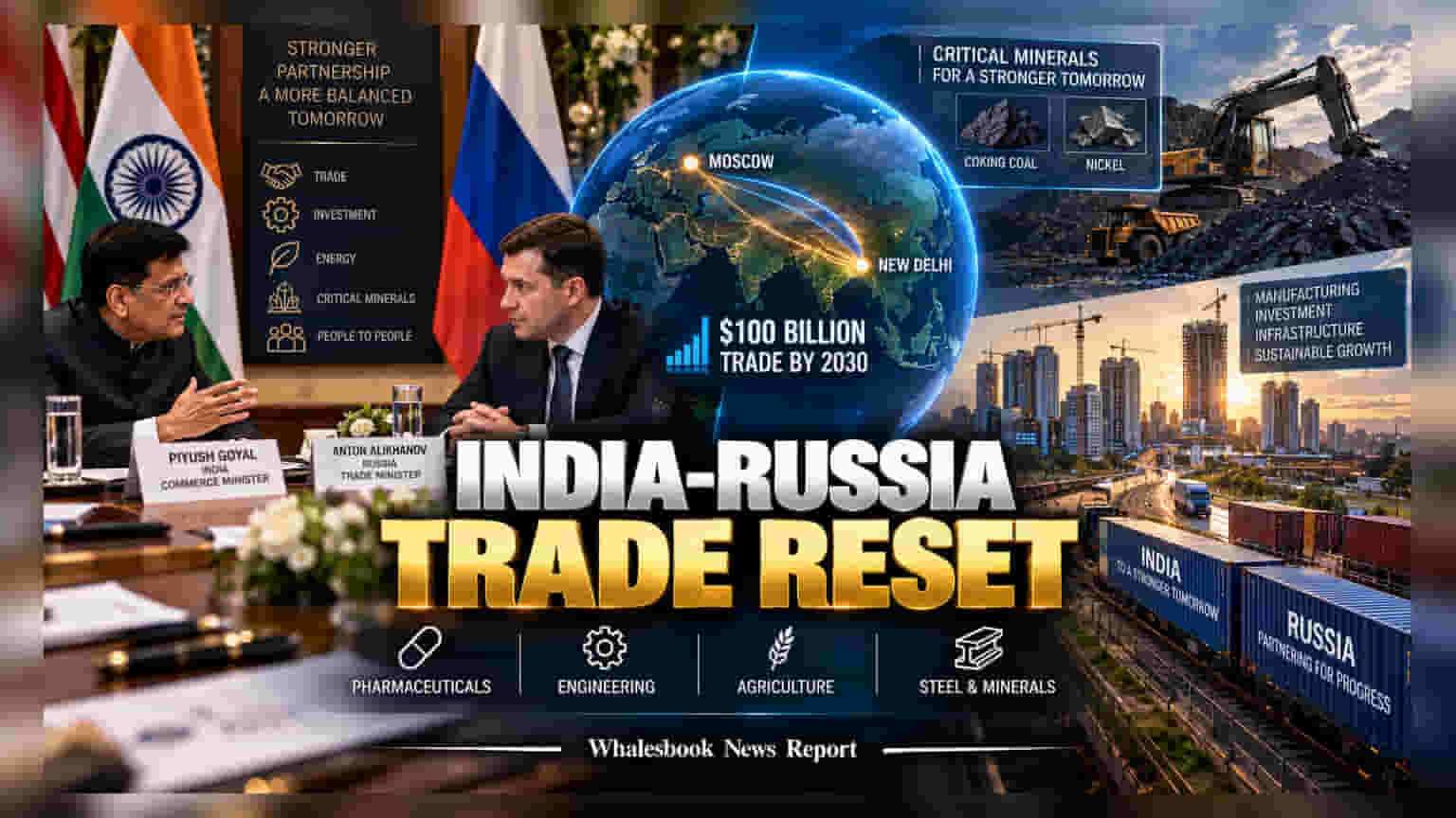 India-Russia Trade: २०३० पर्यंत $१०० अब्ज व्यापाराचे लक्ष्य; तूट कमी करण्यासाठी सरकारचे मोठे पाऊल