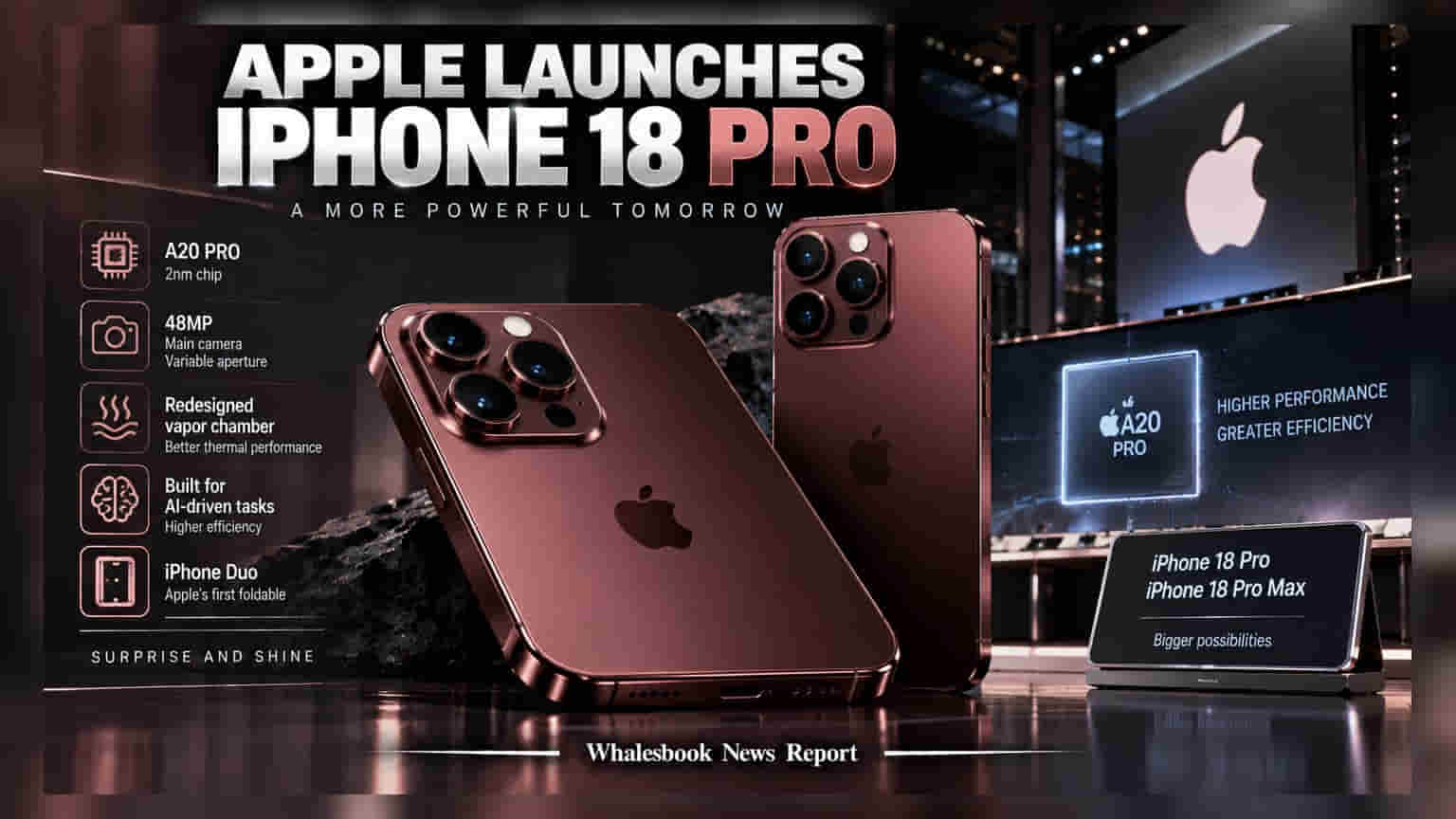 Apple चे मोठे पाऊल! नवीन iPhone 18 Pro आणि फोल्डेबल 'iPhone Duo' लाँच