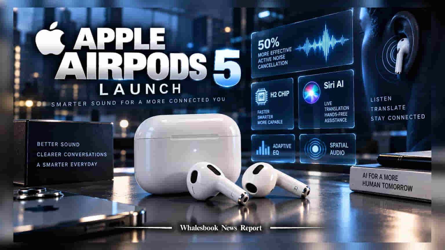Apple AirPods 5: AI ਦੀ ਤਾਕਤ ਨਾਲ ਮਾਰਕੀਟ ਵਿੱਚ ਐਂਟਰੀ, ਜਾਣੋ ਕੀਮਤ ਅਤੇ ਖਾਸ ਫੀਚਰਸ