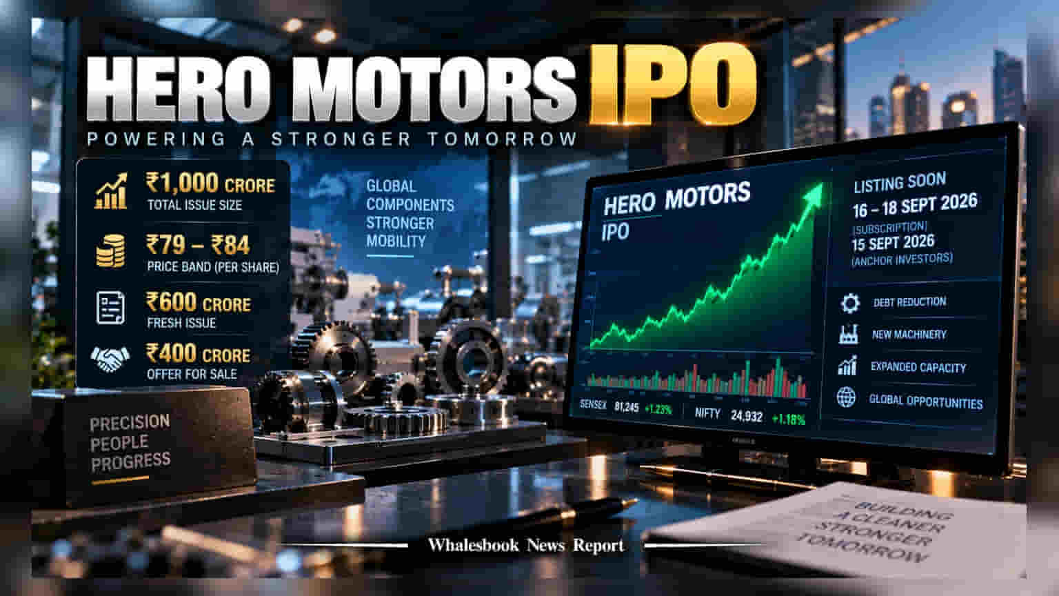 Hero Motors IPO: રોકાણકારો માટે મોટી તક! પ્રાઈસ બેન્ડ **₹79-84** નક્કી, જાણો સંપૂર્ણ વિગત