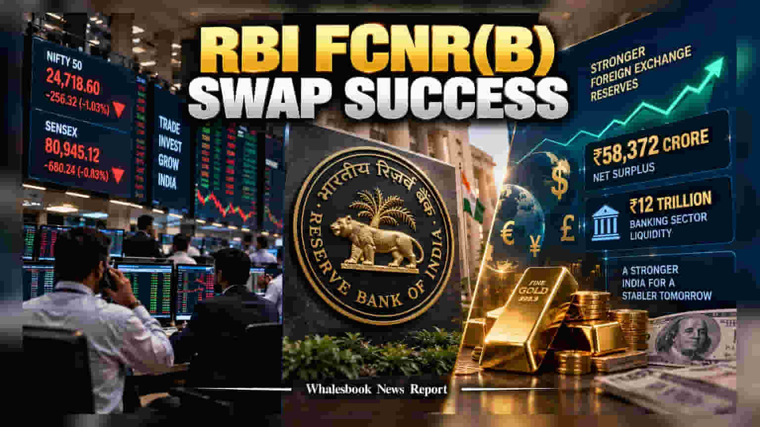 RBI அதிரடி முடிவு: FCNR(B) ஸ்வாப் விண்டோ திடீர் மூடல்! ரிசர்வ் வங்கிக்கு **₹58,372 கோடி** லாபம்
