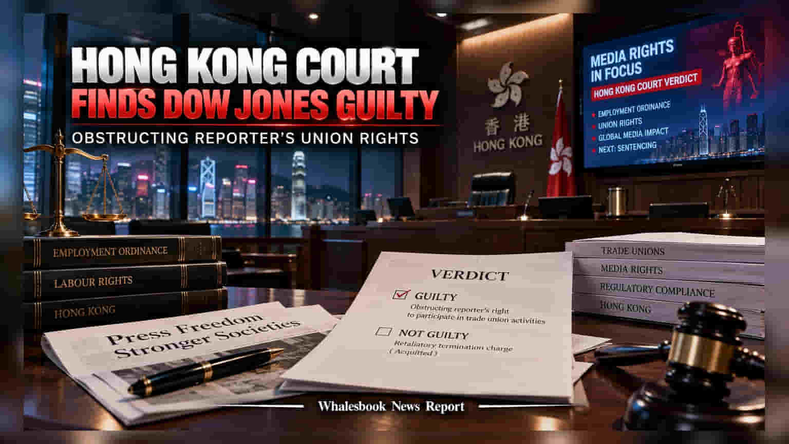 Hong Kong Court: Dow Jones ની સબસિડિયરી દોષિત, ટ્રેડ યુનિયનના અધિકારોમાં અવરોધ ઉભો કરવાનો આરોપ
