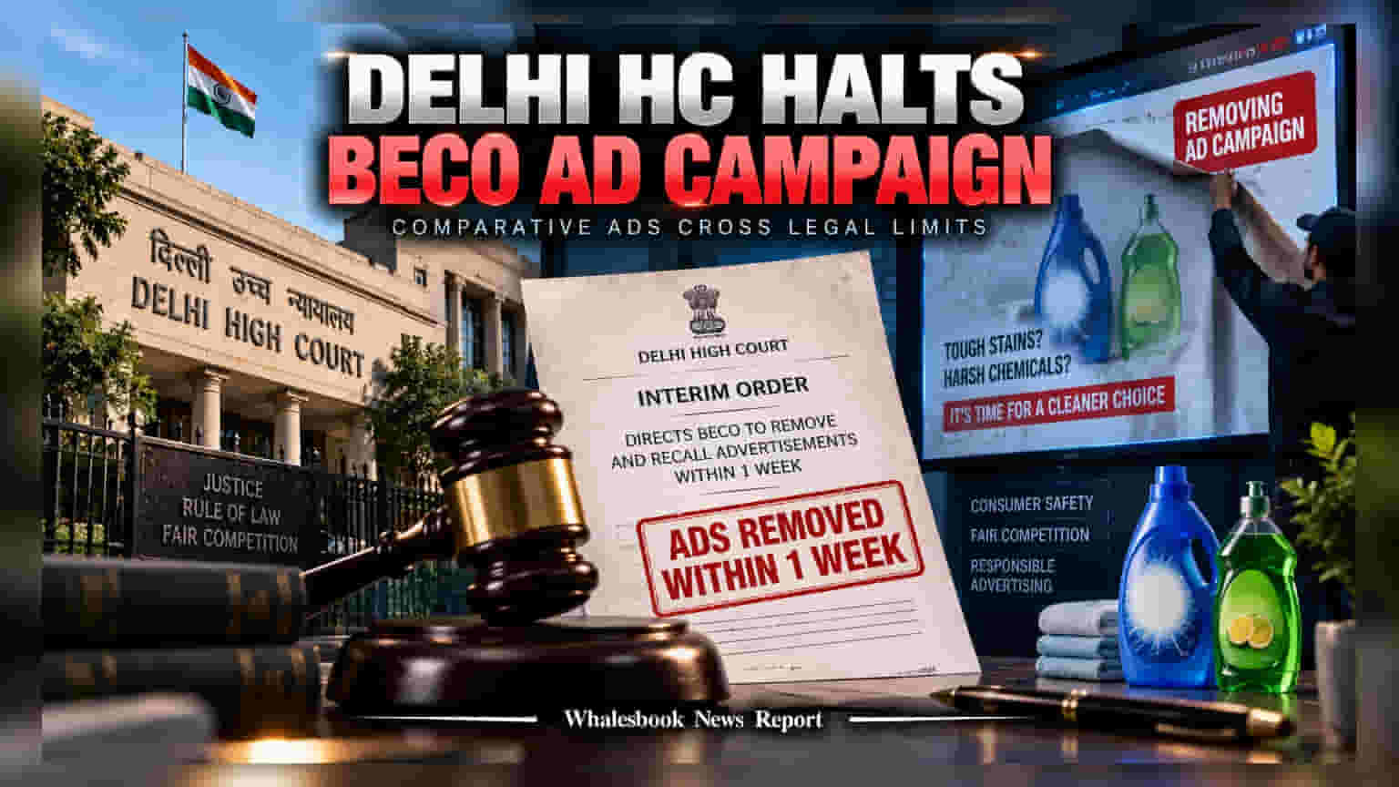 Delhi High Court Restrains Beco From Running Ad Campaign Against HUL Brands