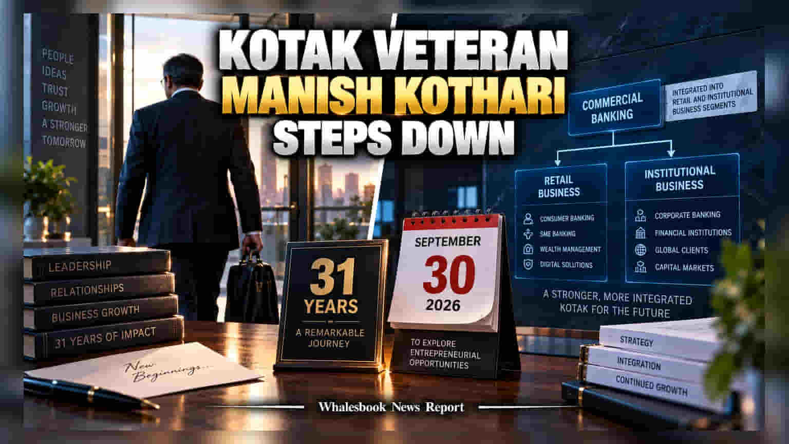 Kotak Mahindra Bank: ३१ वर्षांची साथ सुटली! दिग्गज कमर्शियल बँकिंग हेड मनीष कोठारी राजीनामा देणार