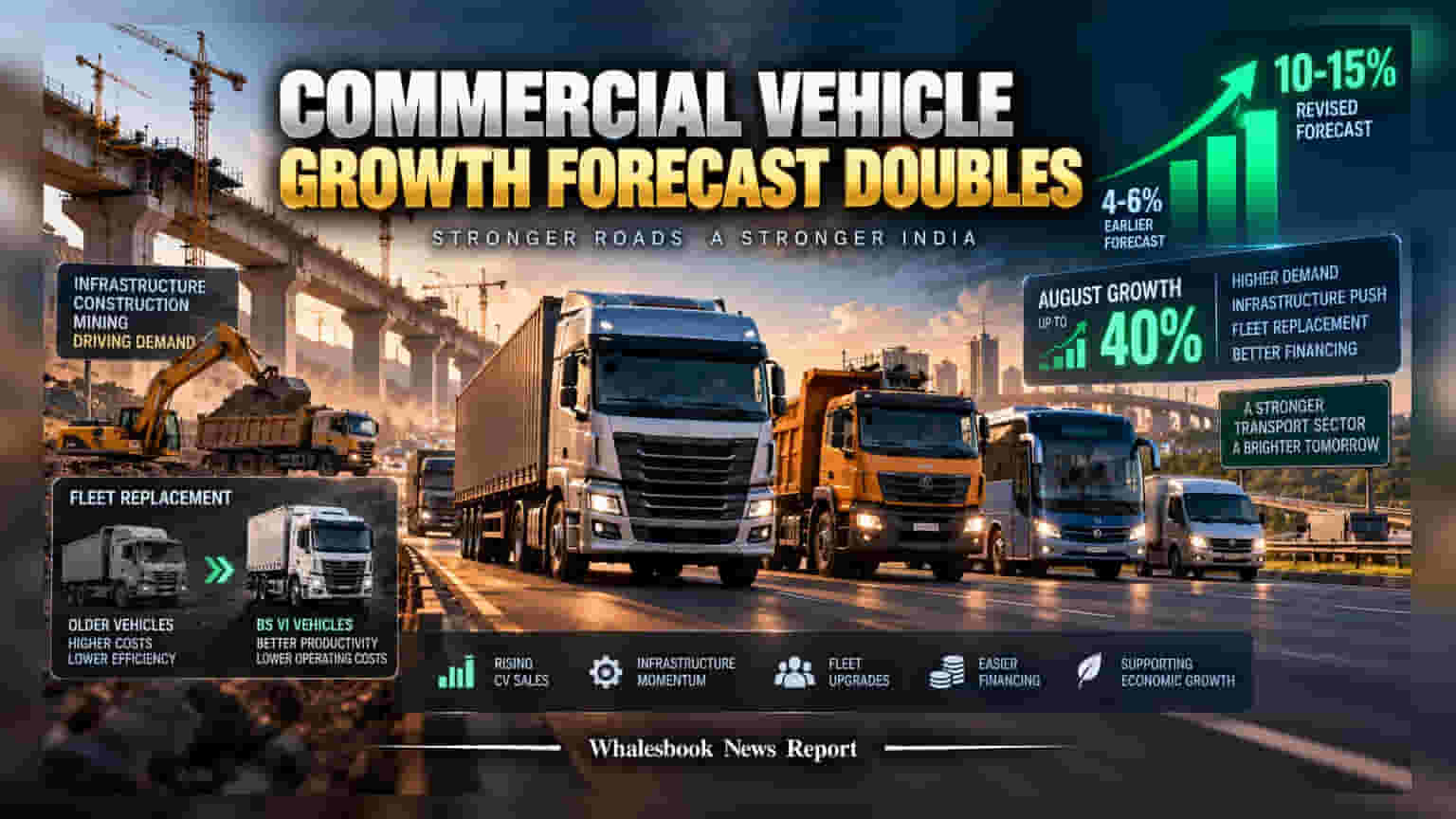 Indian CV Makers Lift FY27 Sales Forecast to 15% on Strong Demand