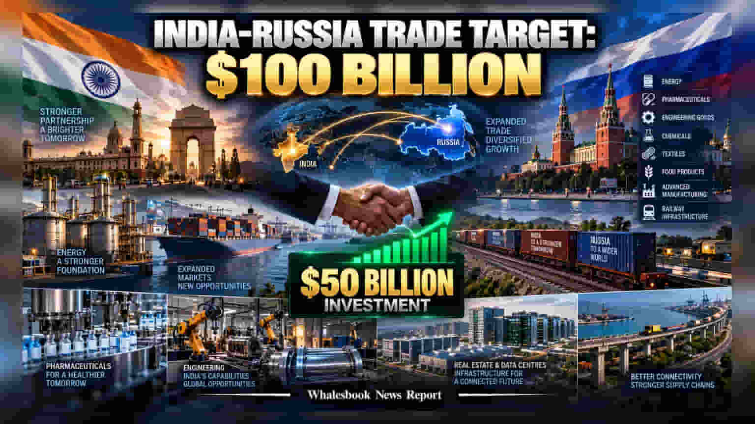 India And Russia Set $100 Billion Trade Goal By 2030