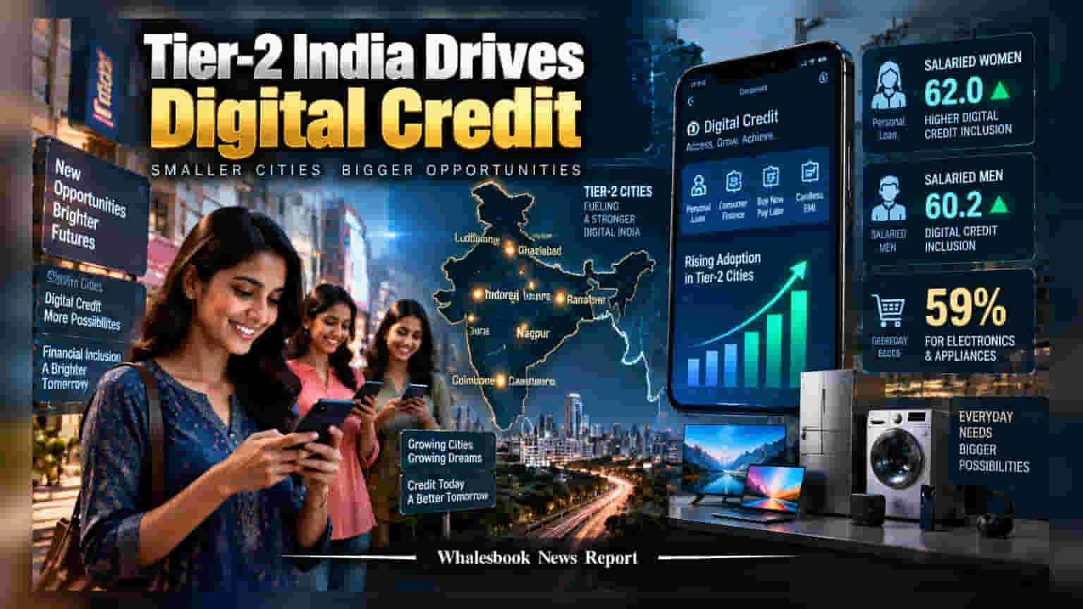 Digital Credit Growth: टियर-2 शहरों में बढ़ा डिजिटल कर्ज का क्रेज, बड़े महानगर पीछे छूटे