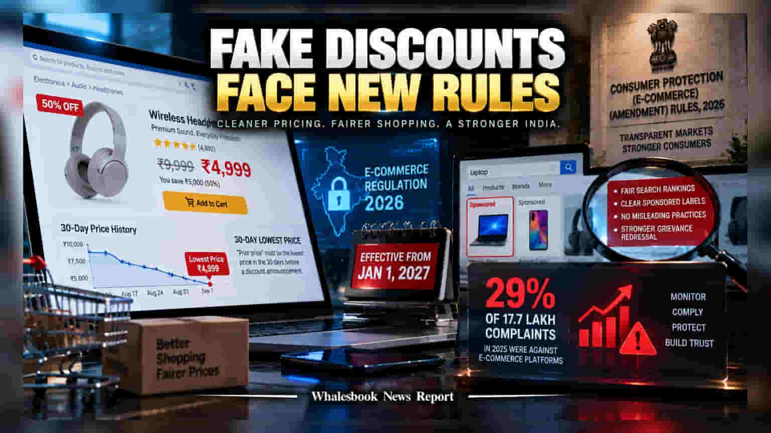 E-Commerce Rules: अब नहीं चलेगा फर्जी डिस्काउंट का खेल, 1 जनवरी 2027 से बदलेंगे नियम