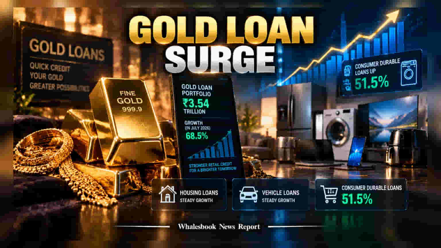 NBFC Gold Loans: గోల్డ్ లోన్ల జోరు.. 68.5% పెరిగిన రుణాలు, మారుతున్న వినియోగదారుల ధోరణి