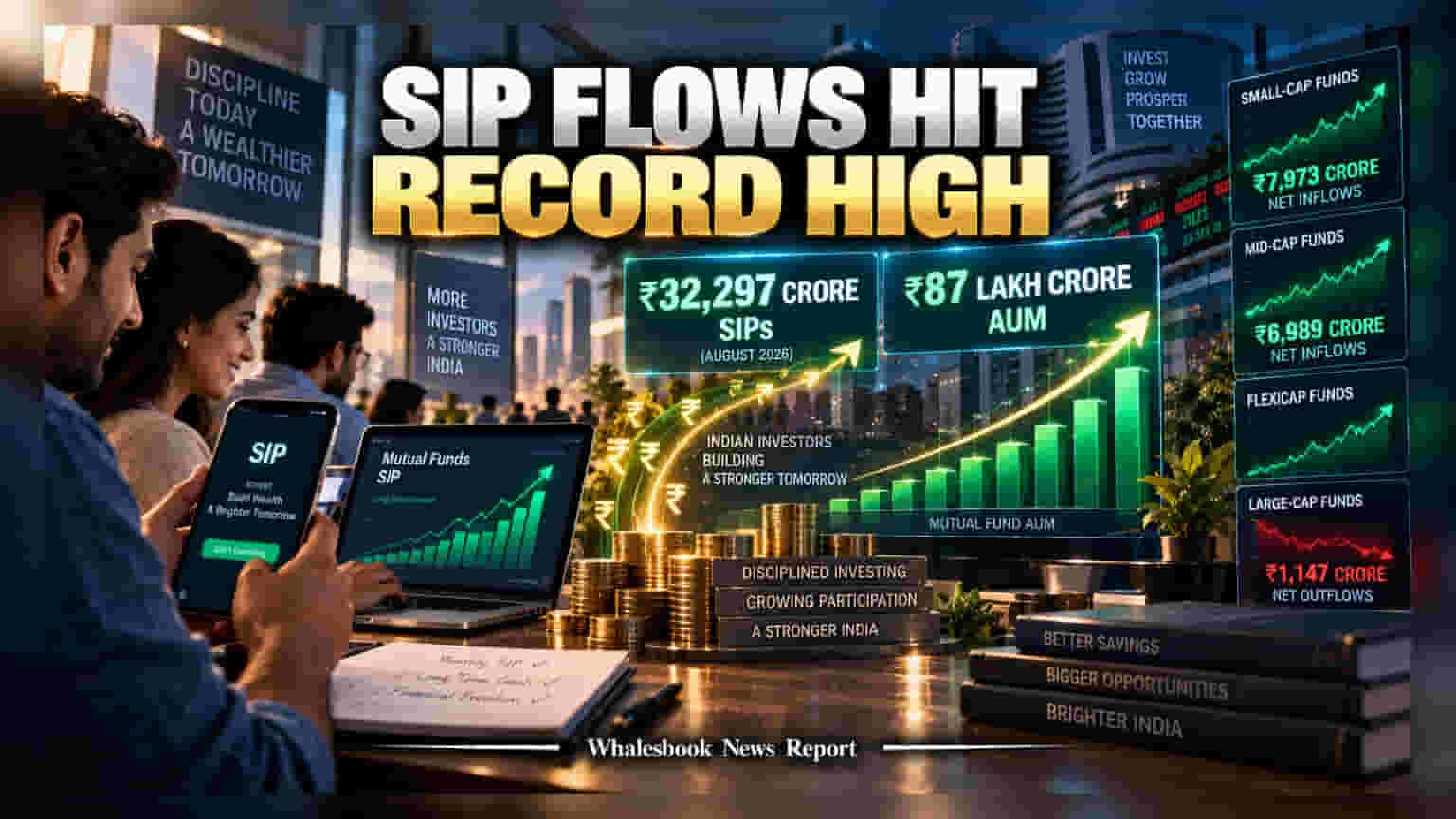 Mutual Funds: SIP ਵਿੱਚ ਨਿਵੇਸ਼ ਦਾ ਨਵਾਂ ਰਿਕਾਰਡ! **₹32,297 ਕਰੋੜ** ਦੀ ਰਕਮ, **10 ਕਰੋੜ** ਦੇ ਪਾਰ SIP ਖਾਤੇ