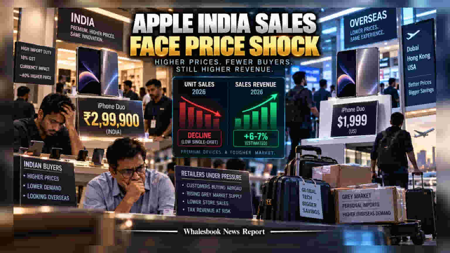 Apple iPhone: ભારતમાં વેચાણમાં મોટો ઘટાડો, મોંઘા ભાવ રોકાણકારો માટે ચિંતાનો વિષય