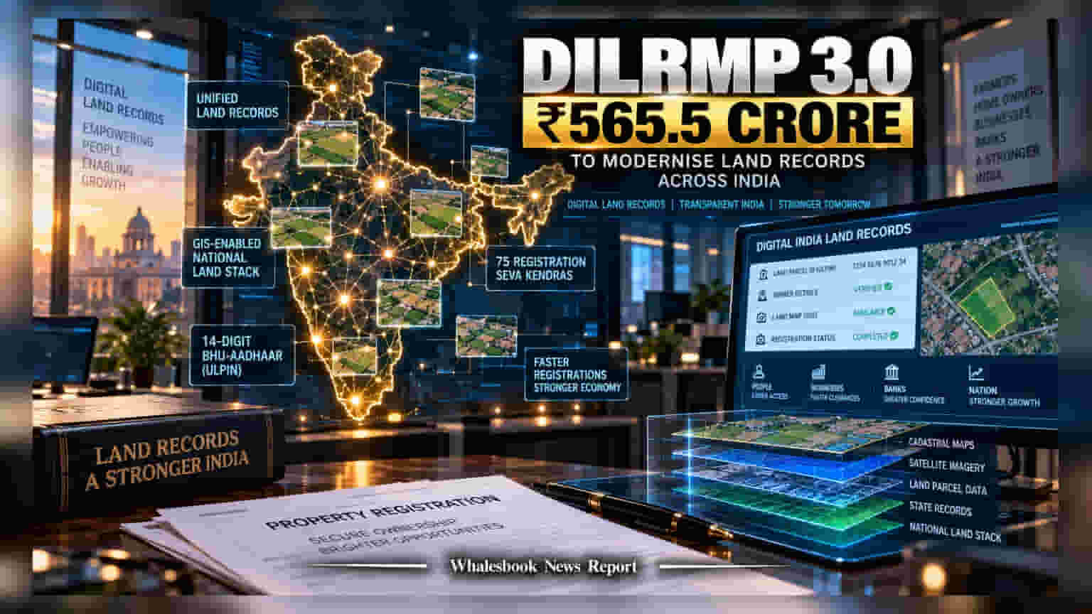 DILRMP 3.0: जमिनीच्या व्यवहारांत आता येणार पारदर्शकता! सरकारने डिजिटल इंडिया लँड रेकॉर्ड्ससाठी दिले **५६५.५ कोटी**
