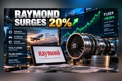 Raymond Shares Jump 20% After ₹214 Crore Fundraise