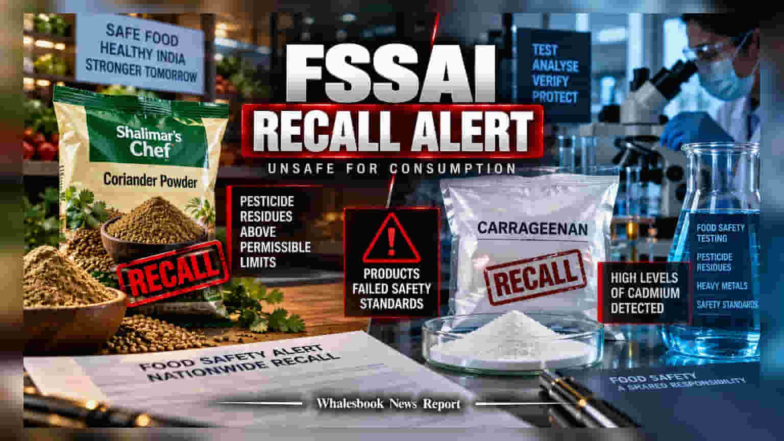 FSSAI బాంబ్: Shalimar కొత్తిమీర, Carrageenan లపై నిషేధం.. భారీగా రికాల్!