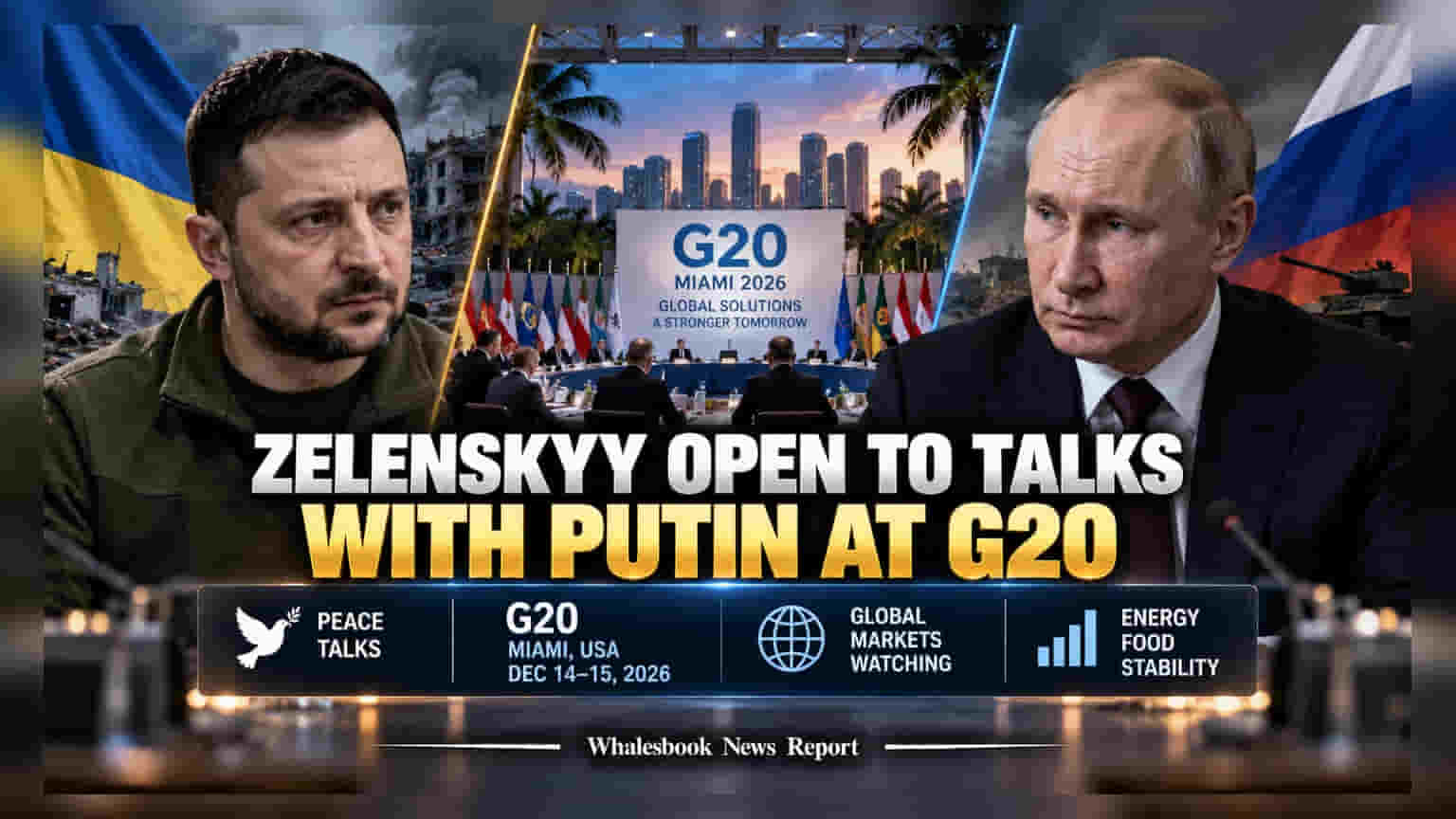 G20 Summit Miami: Zelenskyy અને Putin વચ્ચે થશે સીધી વાતચીત? માર્કેટ માટે મોટા સંકેતો