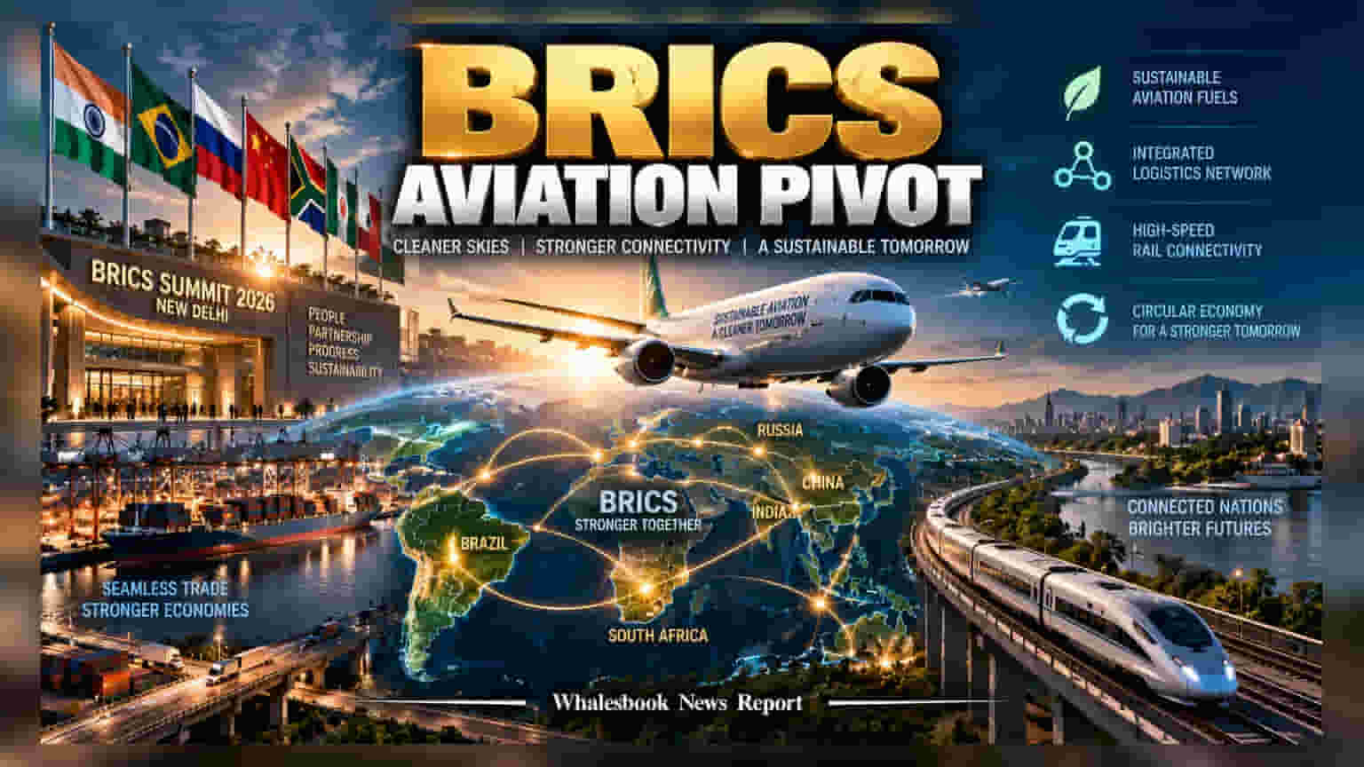 BRICS Nations Sign New Delhi Pact on Sustainable Aviation Fuels