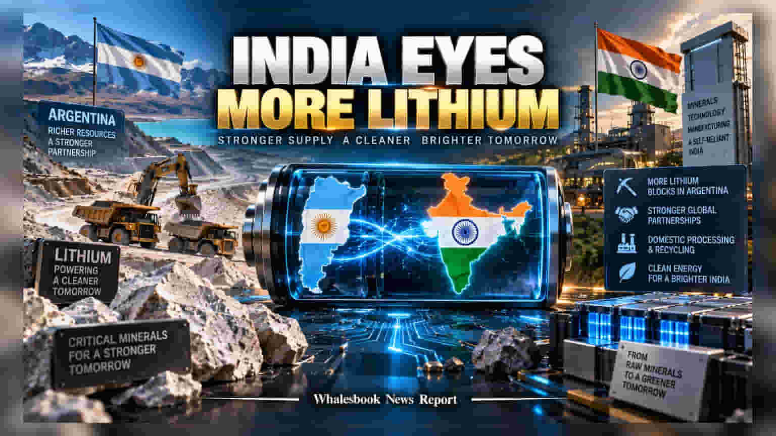 Argentina Lithium: அர்ஜென்டினாவில் கூடுதலாக 5 லித்தியம் பிளாக்குகள்! இந்திய அரசின் அதிரடி திட்டம்