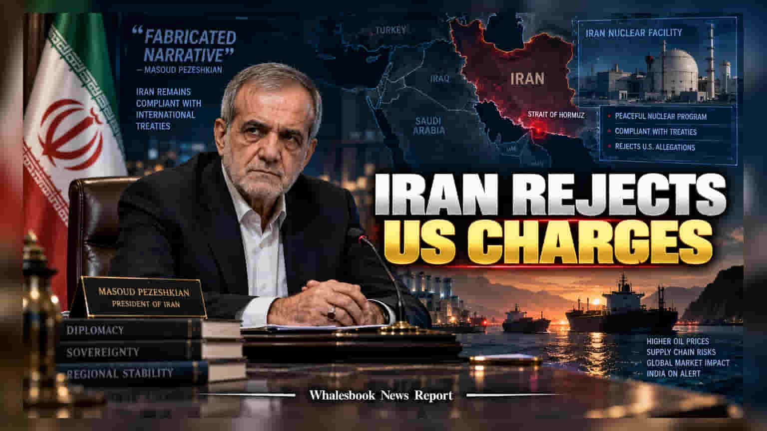 Iran Nuclear Row: इराणच्या अध्यक्षांनी फेटाळले अमेरिकेचे आरोप, वाढत्या तणावामुळे भारताच्या ऊर्जा बाजारावर संकट!