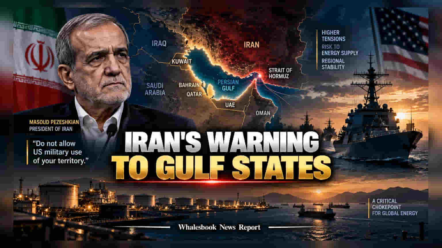 Iran चा आखाती देशांना कडक इशारा: अमेरिकेच्या लष्करी कारवायांना थारा नको