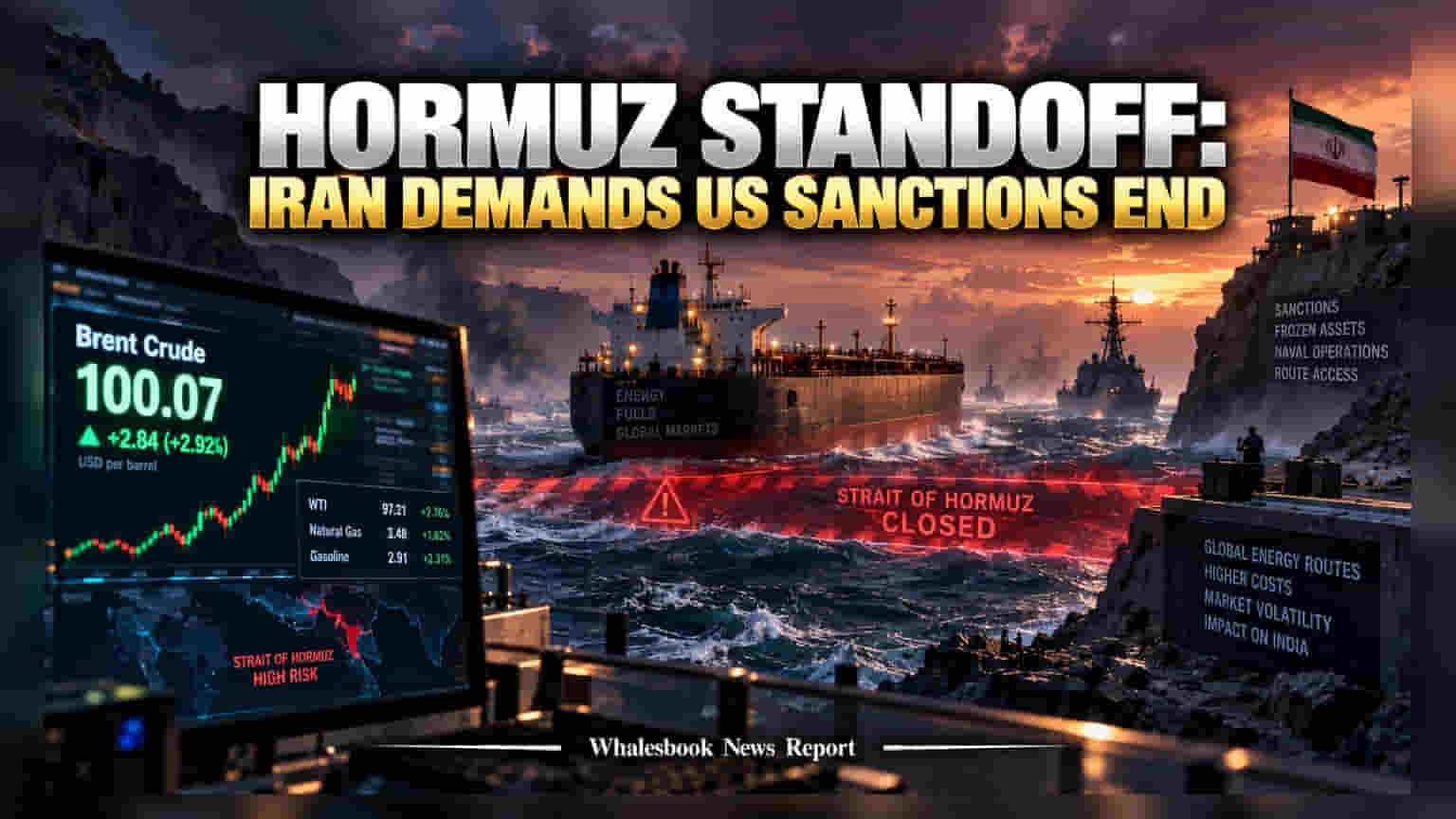 Strait of Hormuz: अमेरिकेच्या निर्बंधांवर अडकला इराणचा निर्णय; कच्च्या तेलाच्या किमती वाढण्याची शक्यता