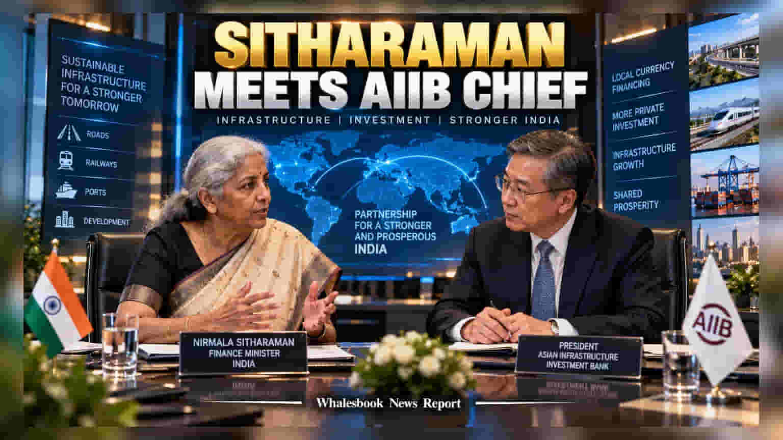 FM Sitharaman, AIIB Chief Discuss New Plan for Faster Infra Funding