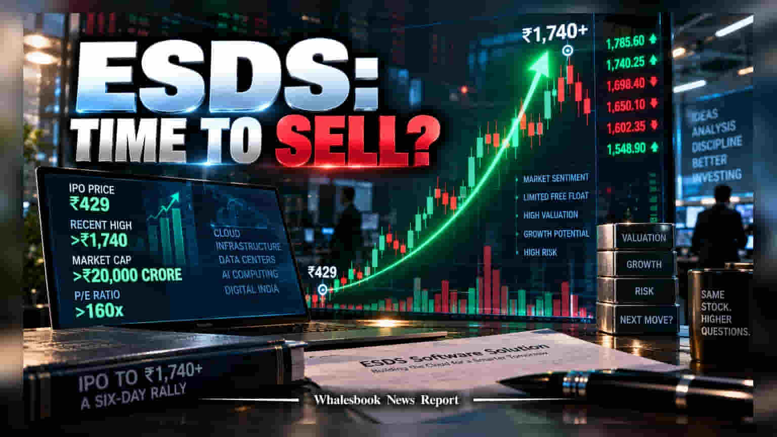 ESDS Software Surges 300% Since IPO; Valuation Concerns Rise