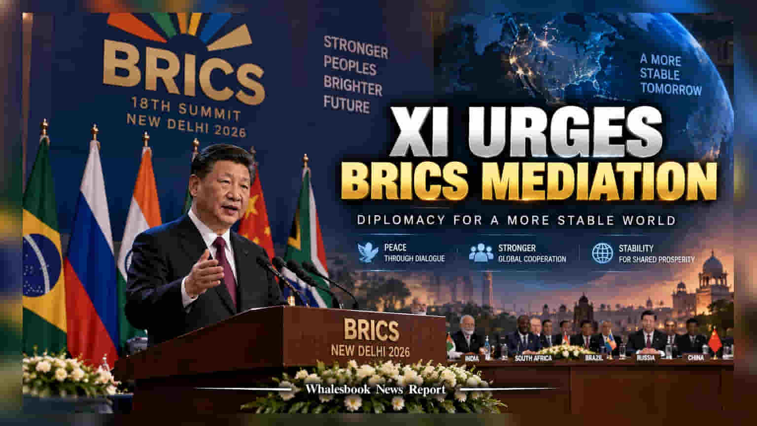 BRICS Summit 2026: Xi Jinping Calls For Middle East Peace