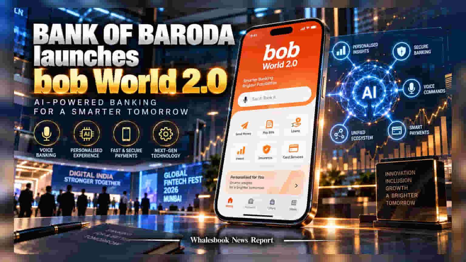 Bank of Baroda Launches AI-Powered bob World 2.0 App