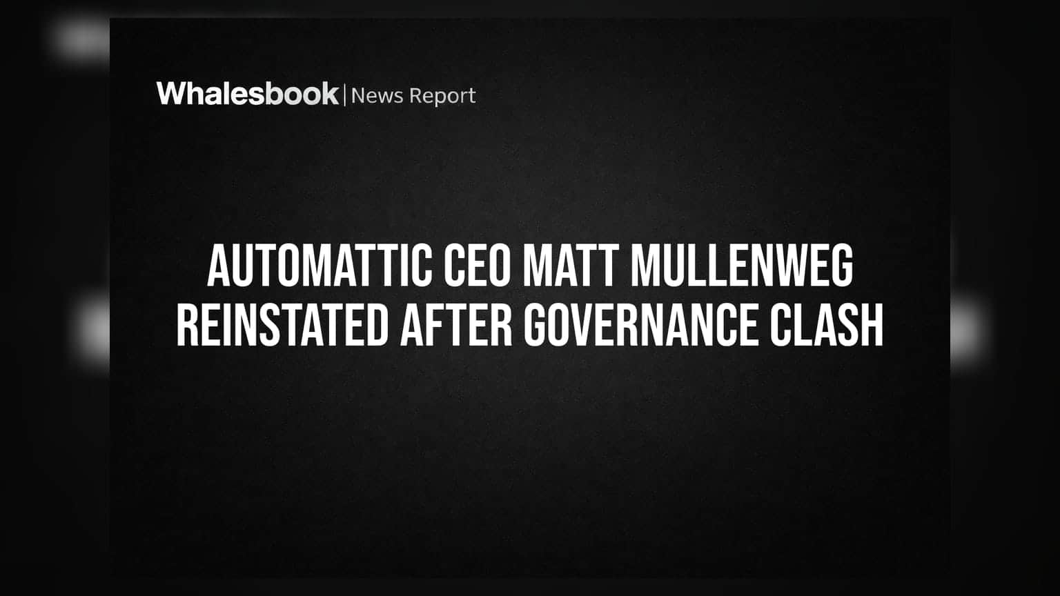 Automattic CEO Matt Mullenweg: நிர்வாக மோதலுக்கு முற்றுப்புள்ளி! மீண்டும் பதவியேற்ற மாட் முல்லன்வெக்