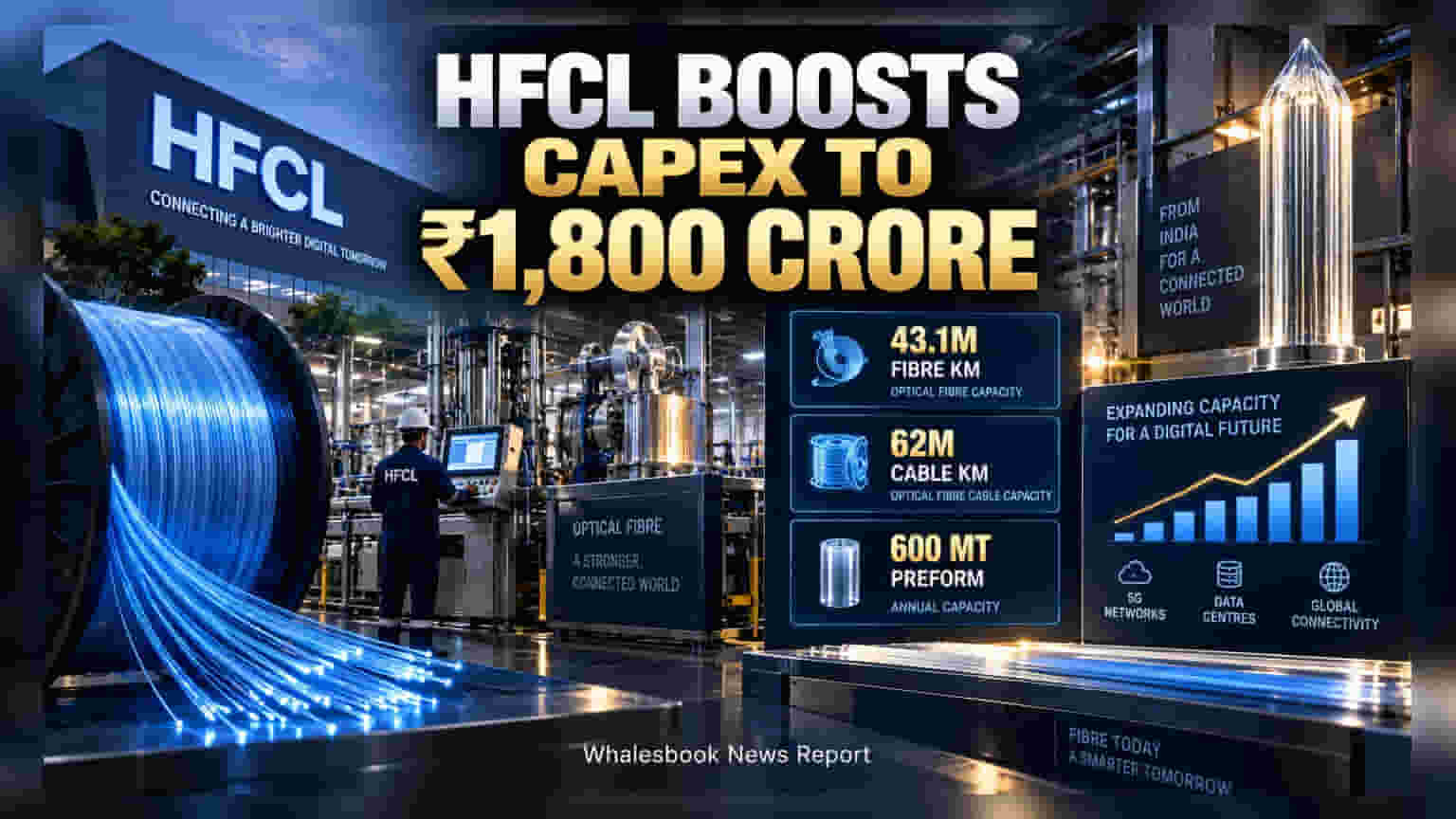 HFCL Approves ₹1,800 Crore Capex for Fibre Expansion