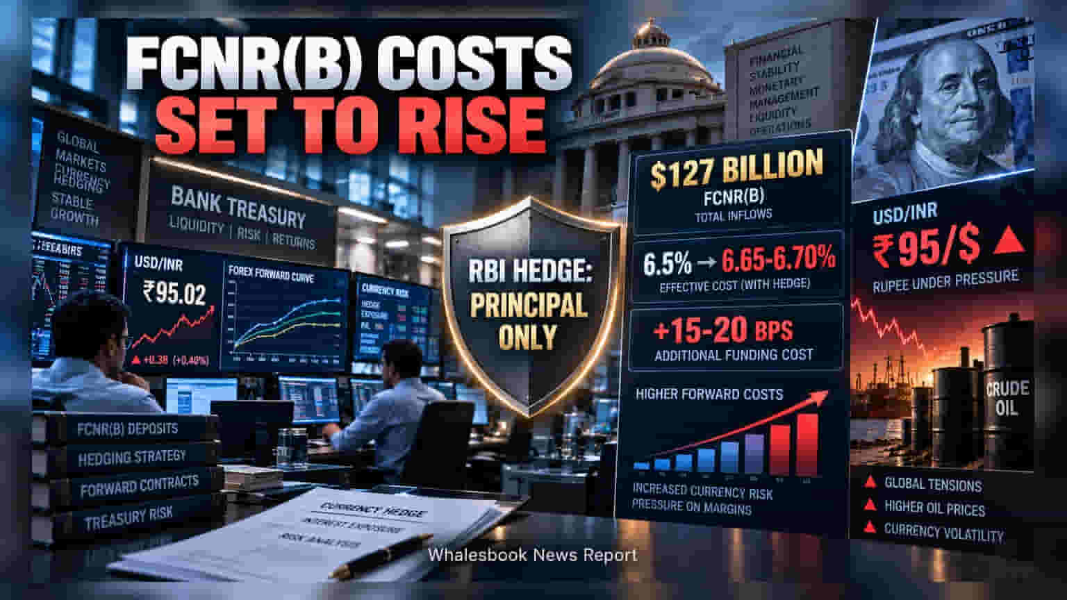 Banks Face 15-20 Bps Cost Hit on FCNR(B) Deposits