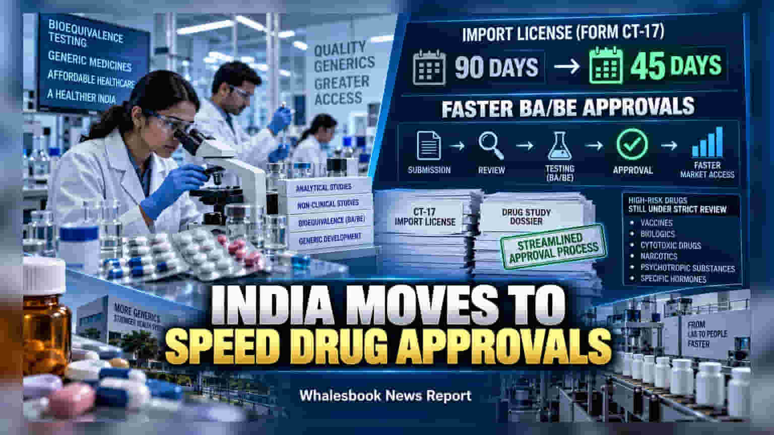 Pharma Sector: હવે દવાઓના અપ્રૂવલ મળશે ઝડપથી, ઈમ્પોર્ટ લાયસન્સનો સમય અડધો થશે