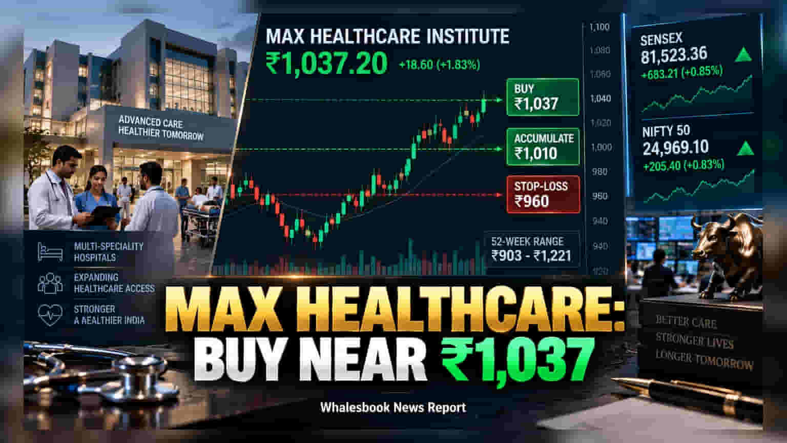 Max Healthcare: షార్ట్ టర్మ్ ట్రేడింగ్లో కీలక మలుపు.. ₹1,037 వద్ద ఎంట్రీ లెవల్!