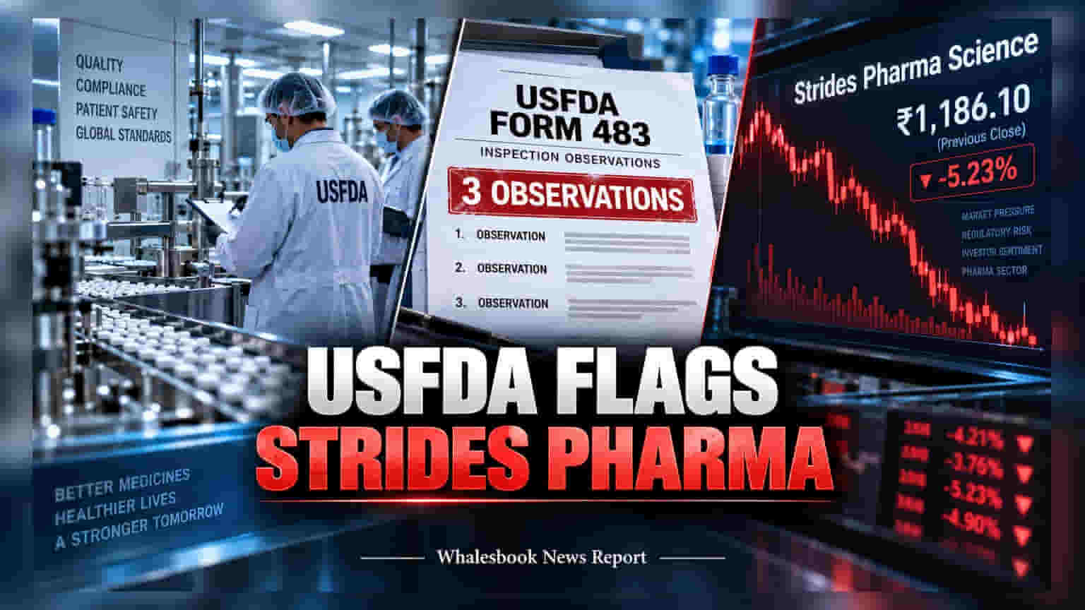 Strides Pharma Chennai Plant: USFDA నుంచి 3 అబ్జర్వేషన్లు.. ఇన్వెస్టర్లు కంగారు పడాలా?