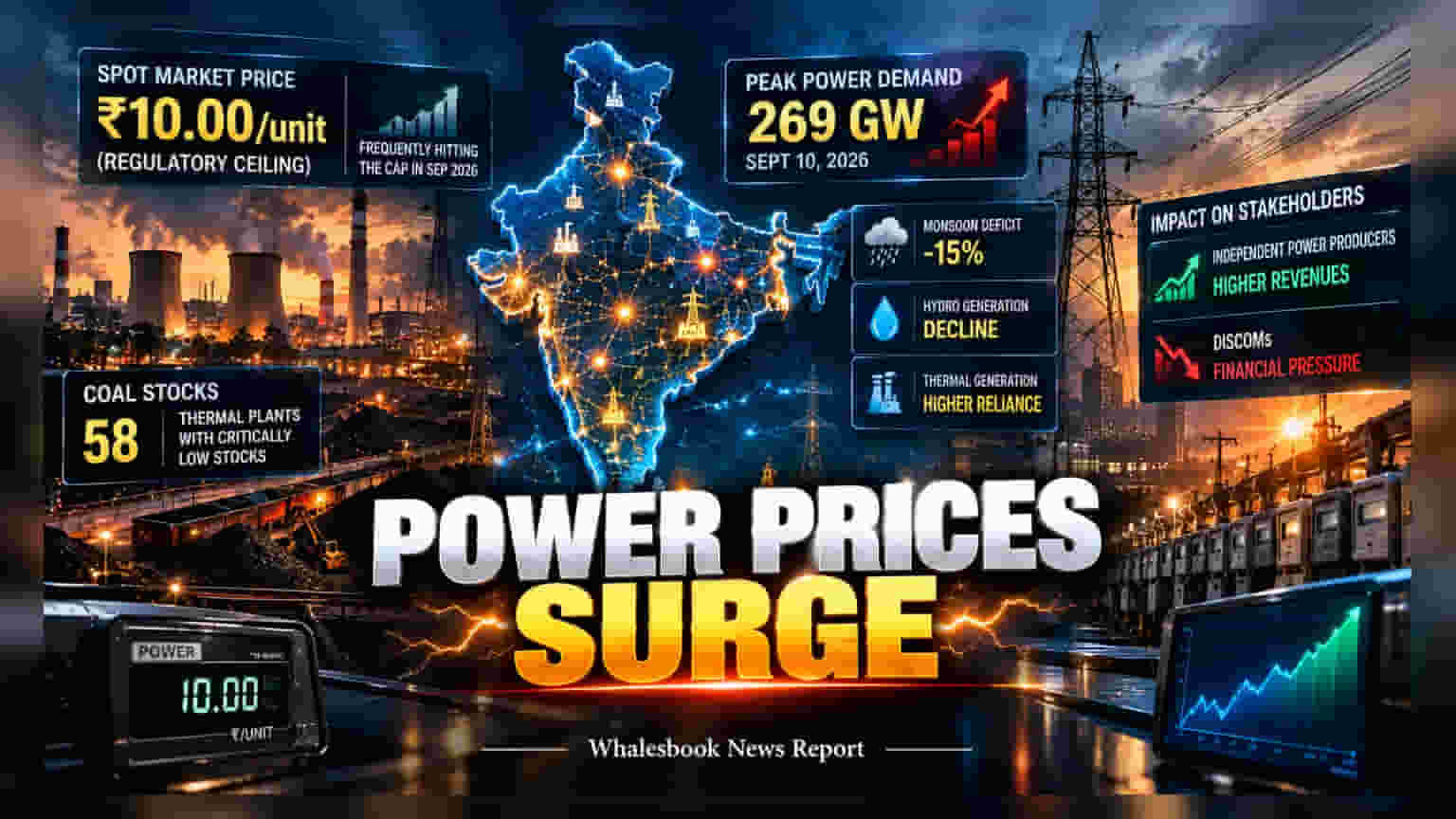 India Power Prices Hit 2026 Highs as Demand Touches 269 GW