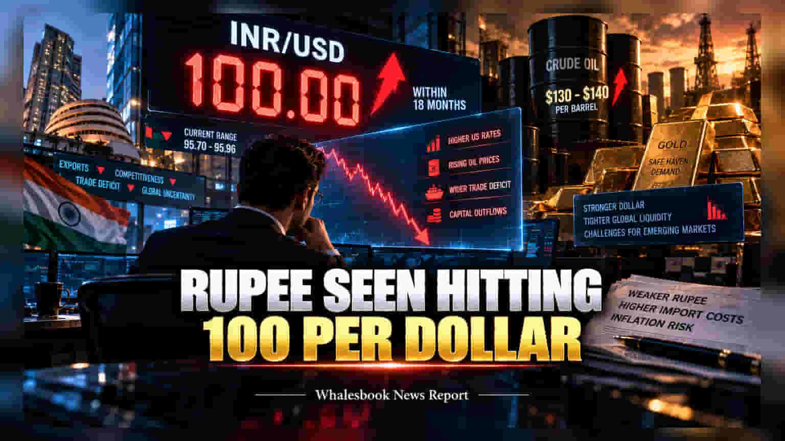 Indian Rupee Nears 100 Against Dollar: UBS Strategist Warns