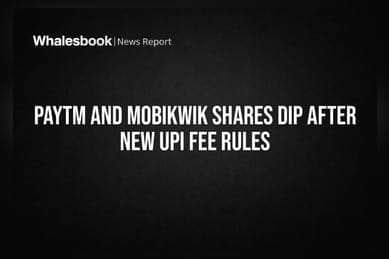 Paytm and MobiKwik Shares Dip After New UPI Fee Rules