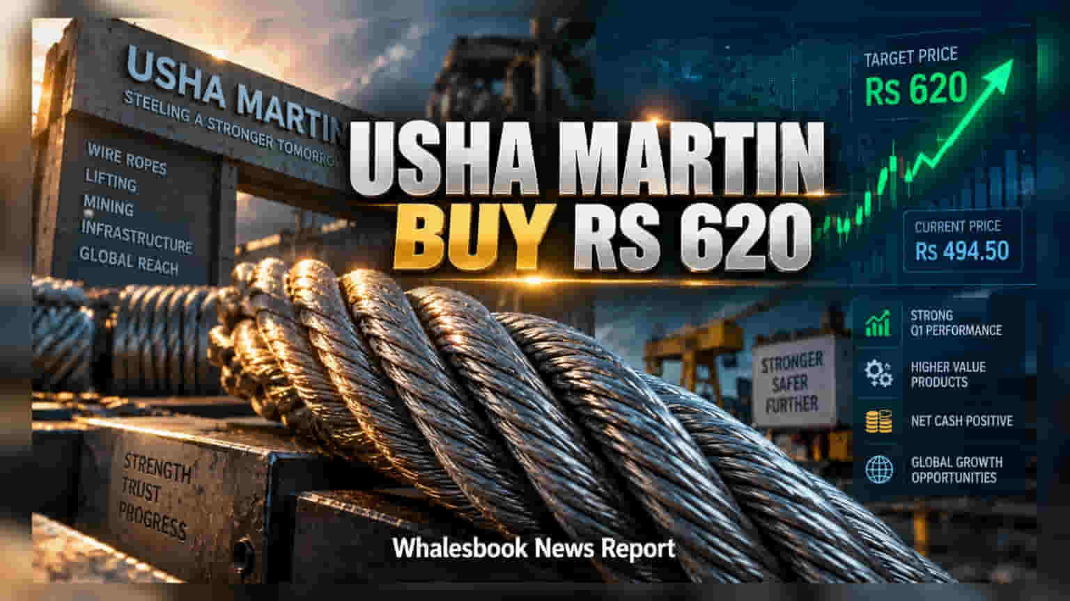 Usha Martin பங்குகளை வாங்க ப்ரோக்கரேஜ் பரிந்துரை! டார்கெட் விலை எவ்வளவு?