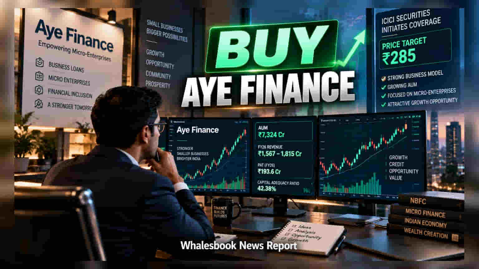 Aye Finance Share Price: ICICI Securities कडून 'बाय' रेटिंग, **₹285** चे टार्गेट जाहीर
