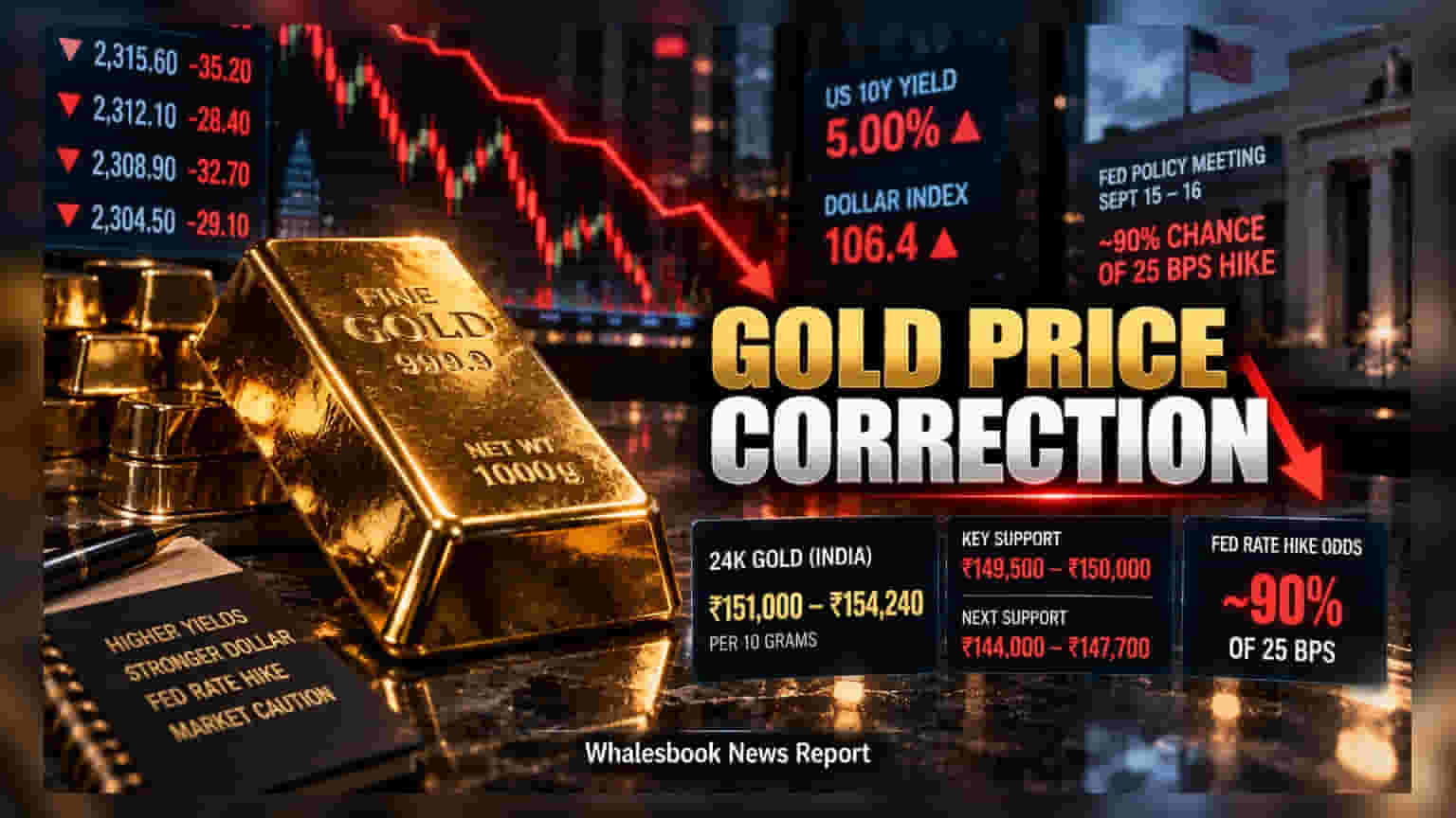 Gold Prices Test Key ₹149,500 Support As Fed Meeting Begins