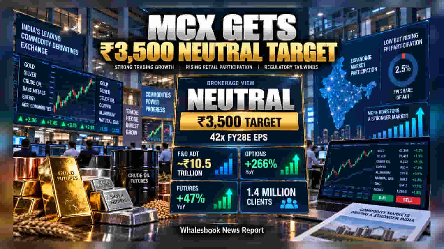 Motilal Oswal Maintains Neutral on MCX, Sets ₹3,500 Target