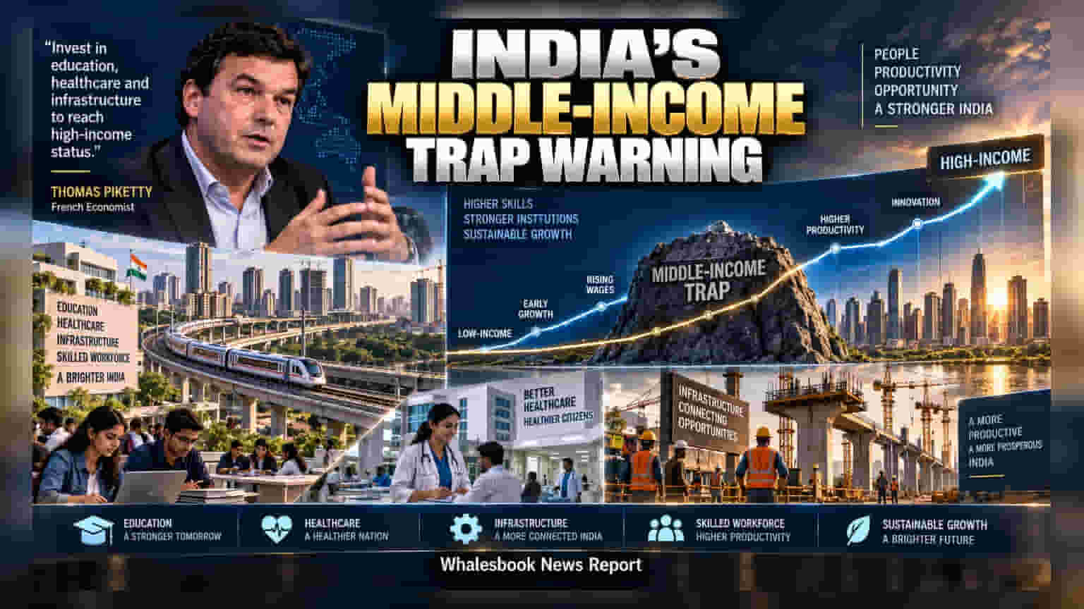 Piketty: India Needs Heavy Investment to Bypass Middle-Income Trap