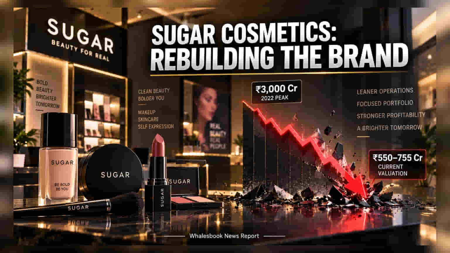 Sugar Cosmetics Secures ₹144.5 Crore Funding After Major Valuation Reset