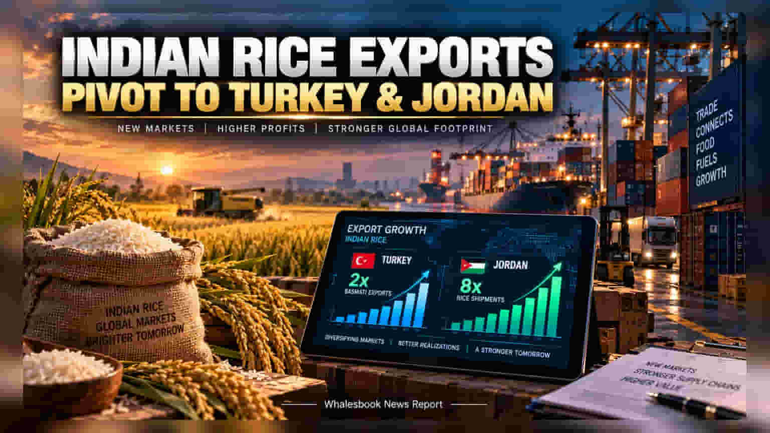 Indian Rice Exporters Target Turkey, Jordan for Growth
