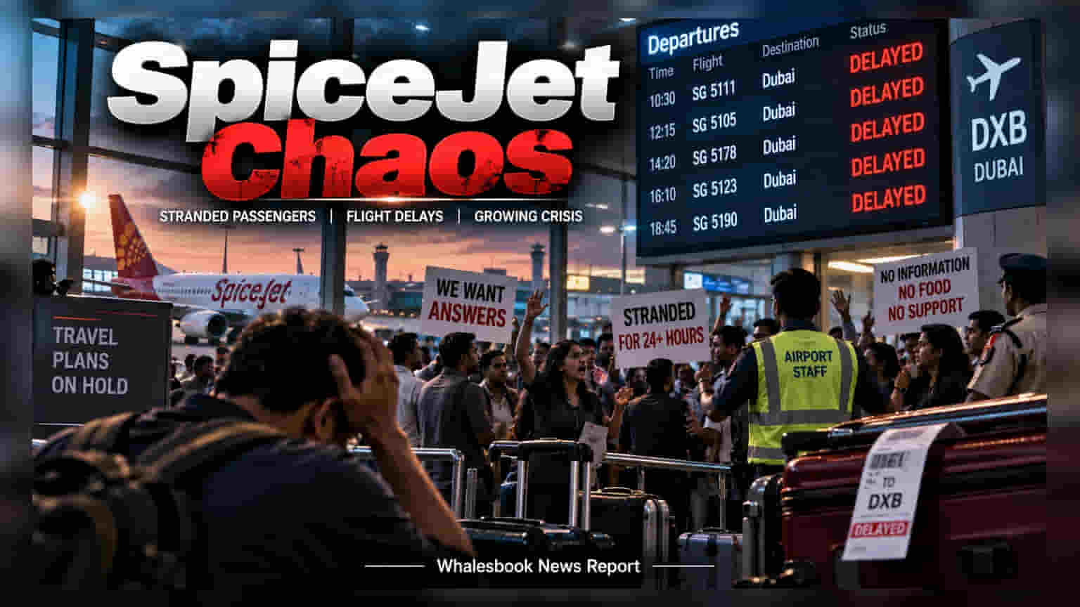 SpiceJet Stock Hits 52-Week Low After Delhi Airport Protests