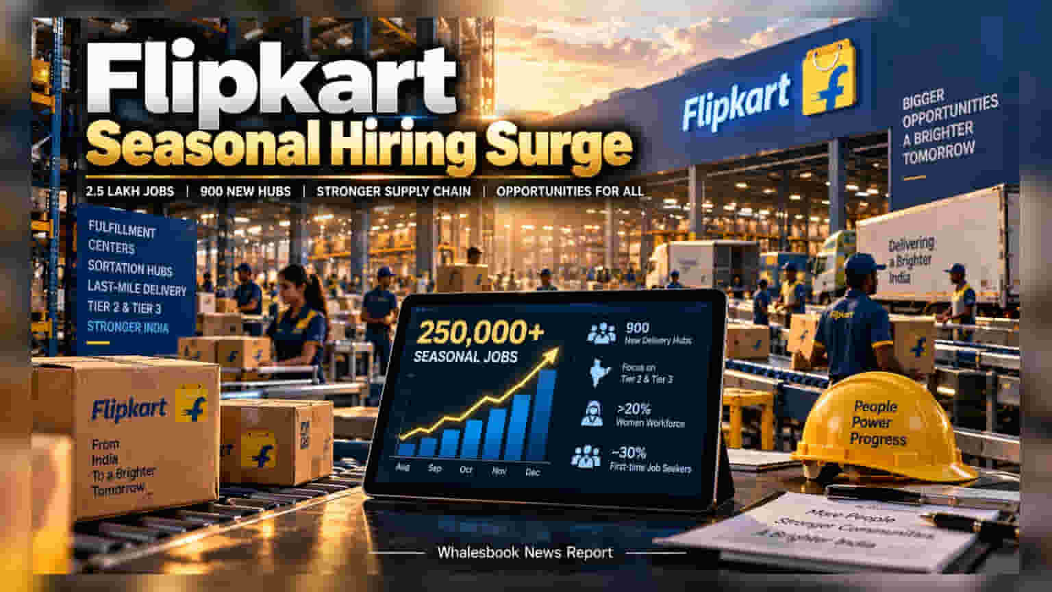 Flipkart Festive Rush: పండుగ సీజన్ కోసం భారీగా నియామకాలు.. ఏకంగా **2.5 లక్షల** ఉద్యోగాల కల్పన!