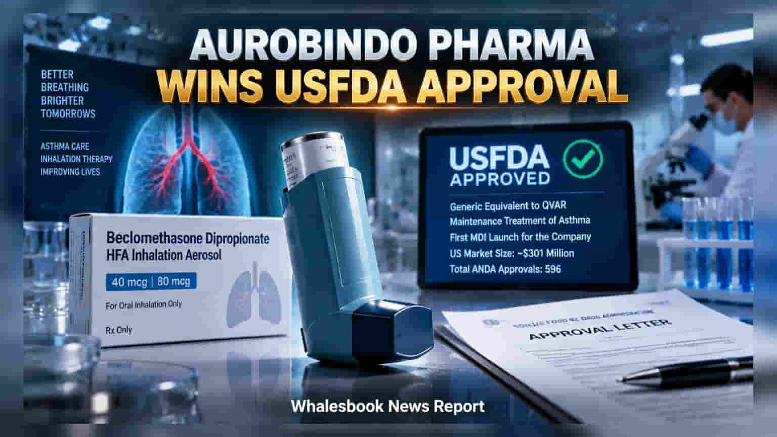 Aurobindo Pharma Wins USFDA Nod for Asthma Inhaler