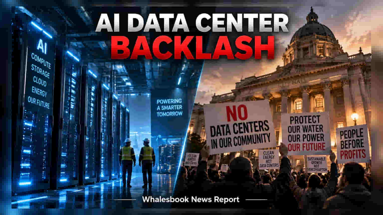 AI Data Center Projects: **$160 બિલિયન**ના પ્રોજેક્ટ્સ મુશ્કેલીમાં, સ્થાનિક વિરોધને કારણે રોકાણકારોની ચિંતા વધી
